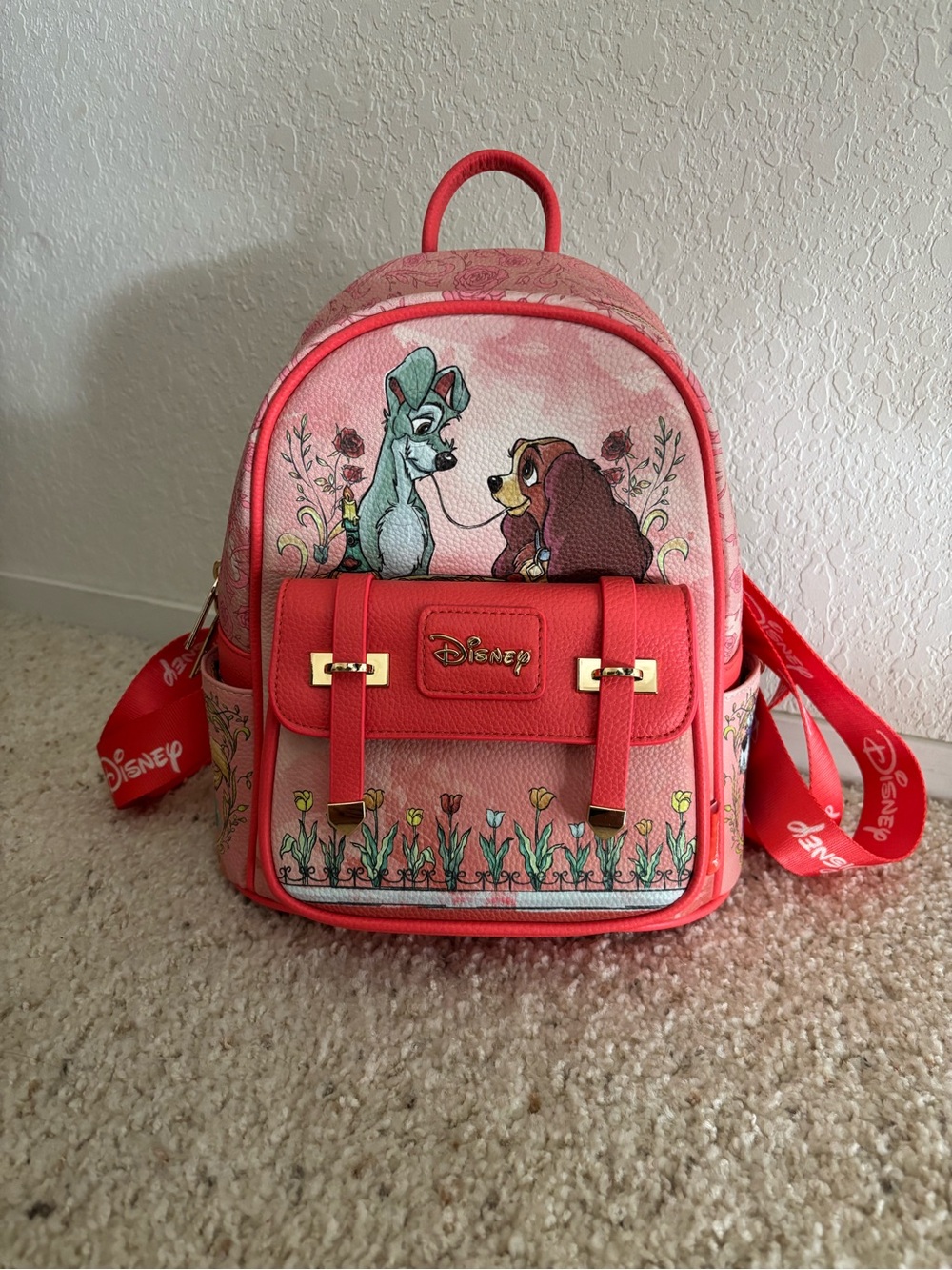 Disney Pink Lady and the Tramp Mini Backpack